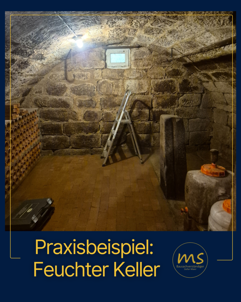 Bausachverständiger Feuchter Keller