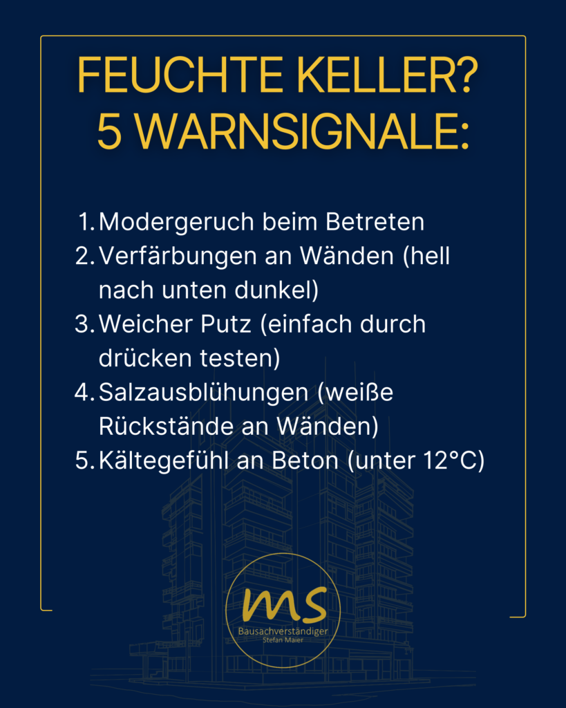Bausachverständiger Feuchtigkeit im Keller